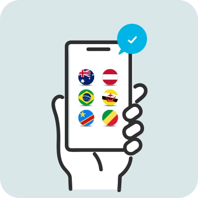 国とプランを選んで購入する