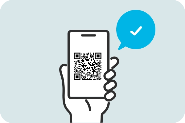 QRコードからeSIMを読み込み