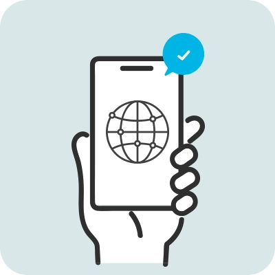 海外でインターネット開始