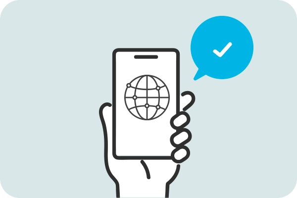 海外でインターネット開始