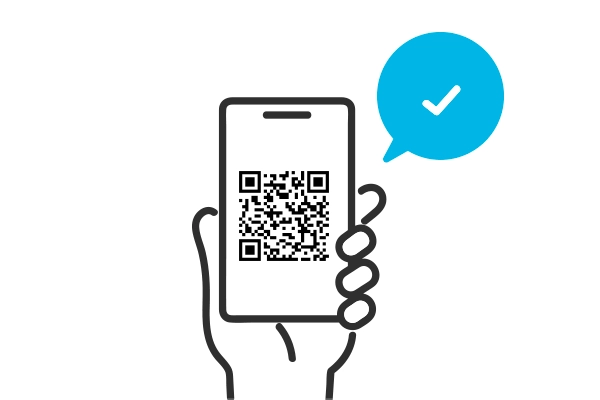 QRコードからeSIMを読み込み