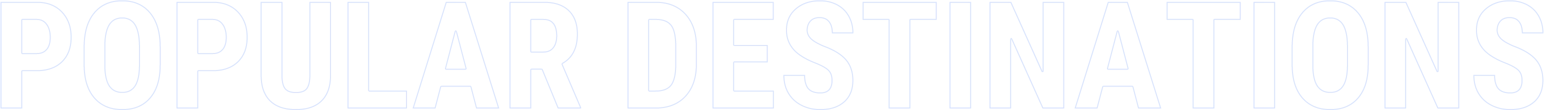 POPULAR DESTINATIONS