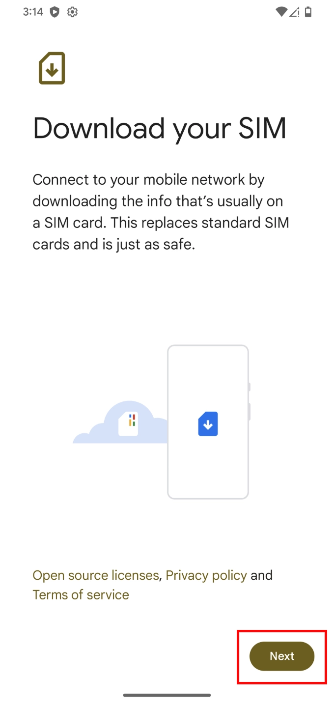 STEP4 Download SIM