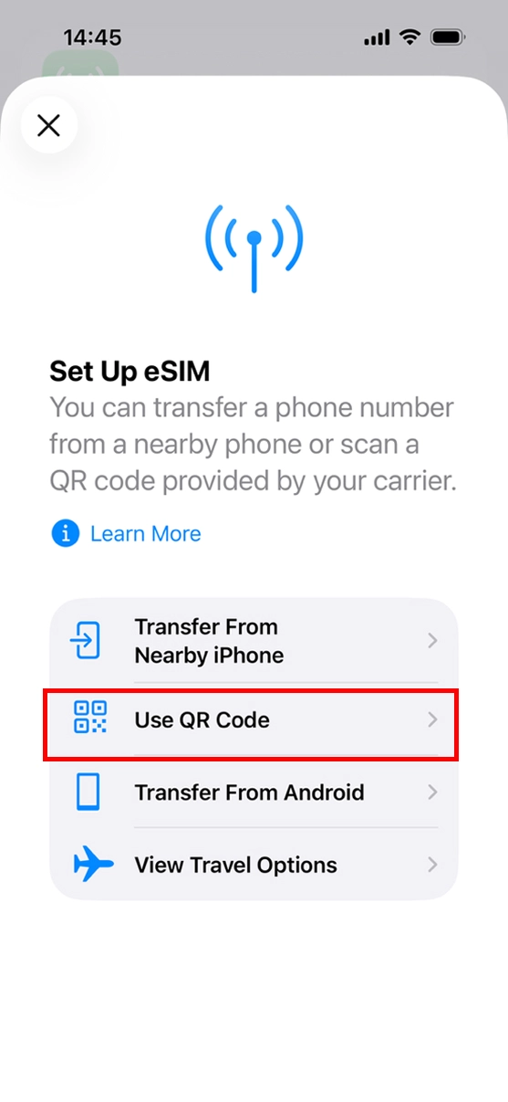 STEP3 Use QR Code