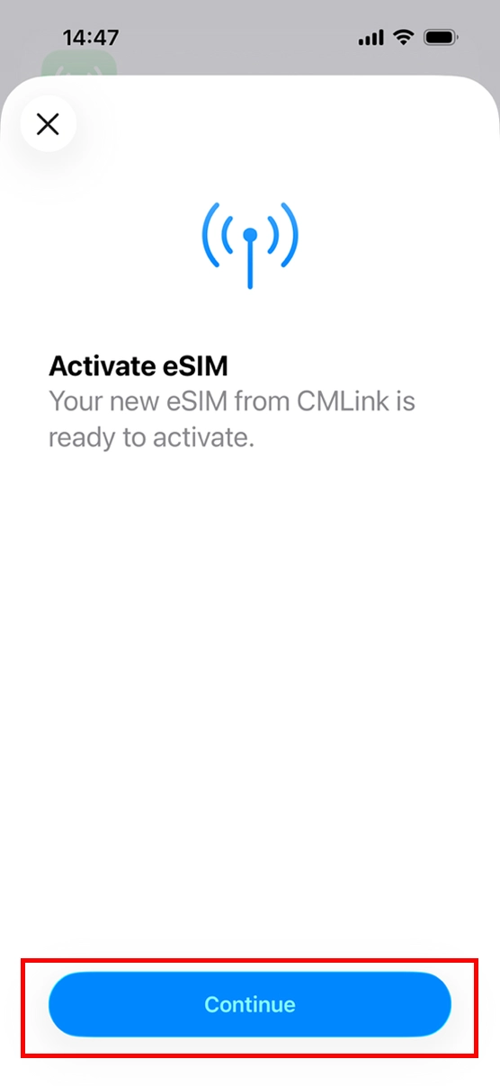 STEP5 Activate eSIM
