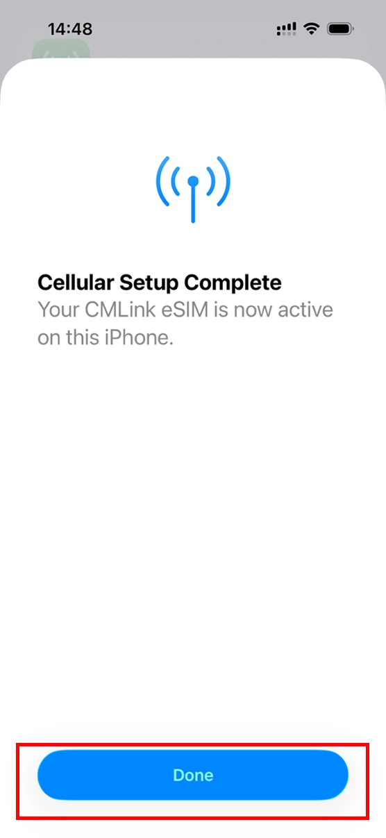 STEP6 Cellular Setup Complete